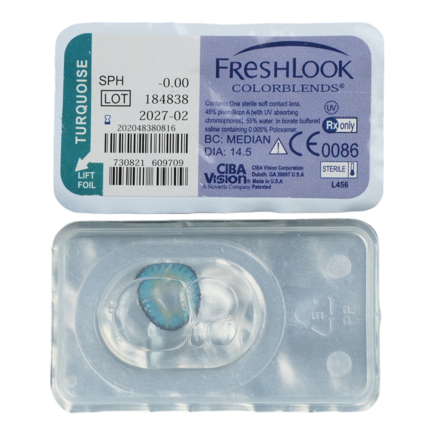 Freshlook Turquoise Contact Lens