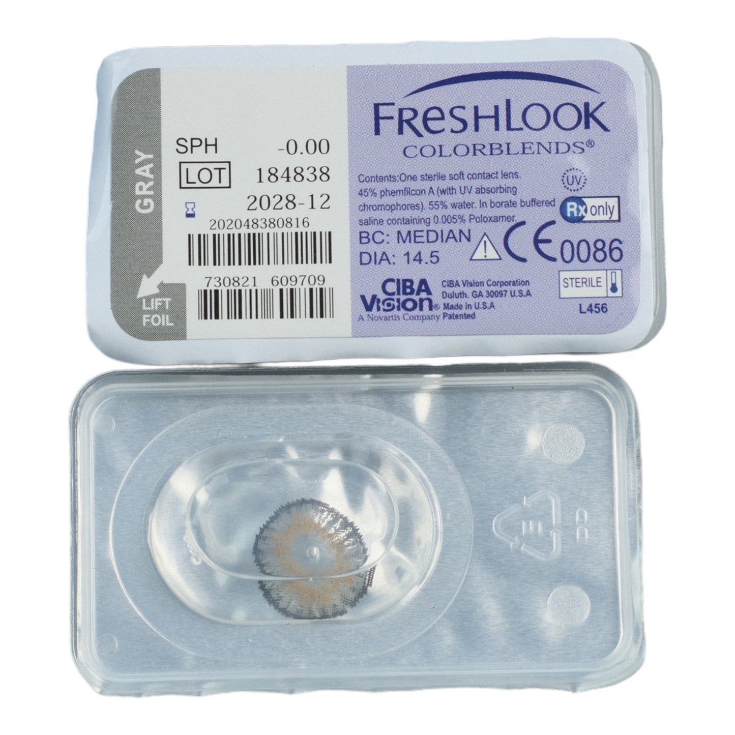 Freshlook Grey Contact Lens